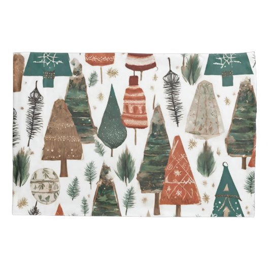 Boho kerst Pattern Kussensloop (Achterkant)