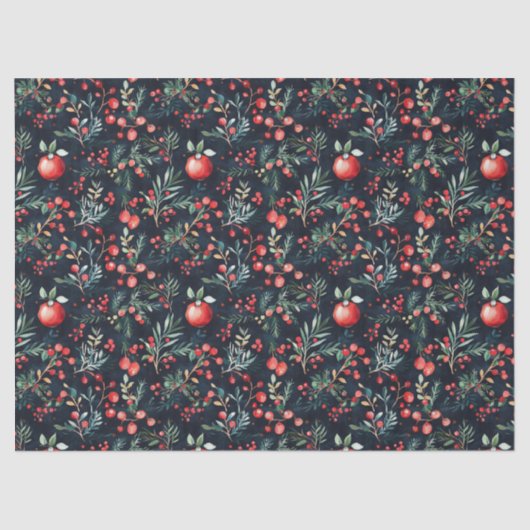 Boho kerst Pattern Tissuepapier (Voorkant)