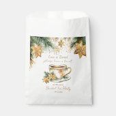 Boho Kerst winter vrijgezellenfeest theefeest Bedankzakje (Voorkant)