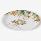 Boho Kerst winter vrijgezellenfeest theefeest Papieren Bordje (Gekanteld)