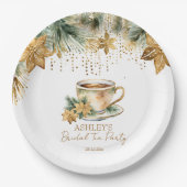 Boho Kerst winter vrijgezellenfeest theefeest Papieren Bordje (Voorkant)