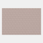 Boho kerstbomen Falala Dusty Pink Holiday Inpakpapier Vel (Voorkant 3)