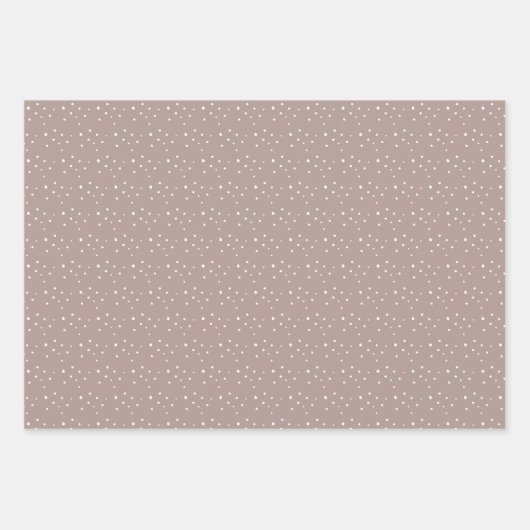 Boho kerstbomen Falala Dusty Pink Holiday Inpakpapier Vel (Voorkant 3)