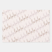 Boho kerstbomen Falala Dusty Pink Holiday Wra Inpakpapier Vel (Voorkant)