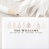 Boho Kerstbomen Holiday Adres Etiket (Insitu)