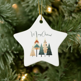 Boho Kerstbomen Kerstmis Keramisch Ornament