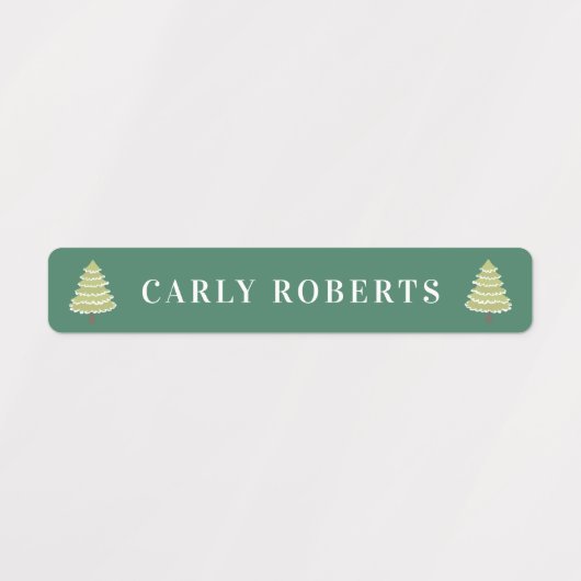 Boho kerstbomen Kinder naam Waterbestendige labels (Design 1)