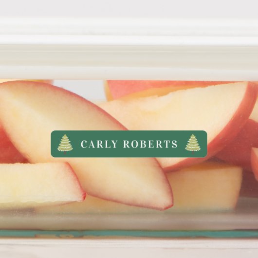 Boho kerstbomen Kinder naam Waterbestendige labels (Aangebracht)