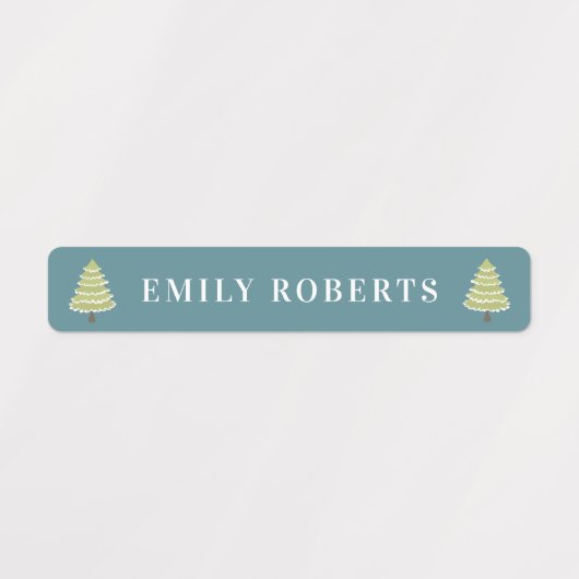 Boho kerstbomen Kinder naam Waterbestendige labels (Design 2)