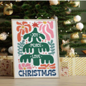 Boho Kerstboom Joy Vrede Liefde Kleurrijk Poster