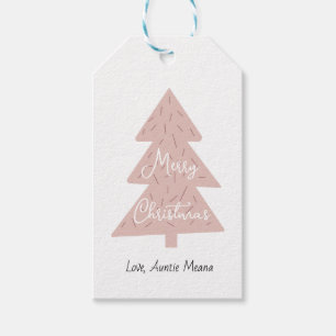 Boho Kerstboom Kerstmis Cadeaubijsluiter Cadeaulabel