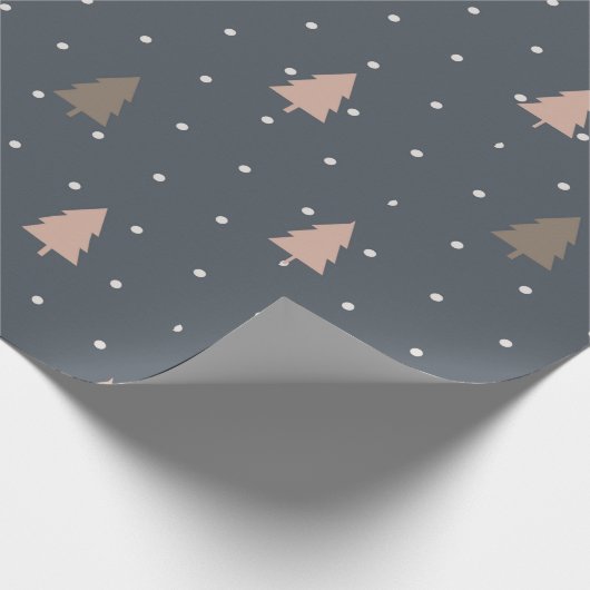 Boho kerstboomschilfers cadeaupapier (Hoek)