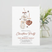 Boho Kerstfeest uitnodiging (Staand voorkant)