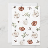 Boho Kerstfeest uitnodiging (Achterkant)