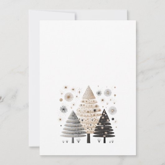 Boho Kerstfeest uitnodiging (Achterkant)