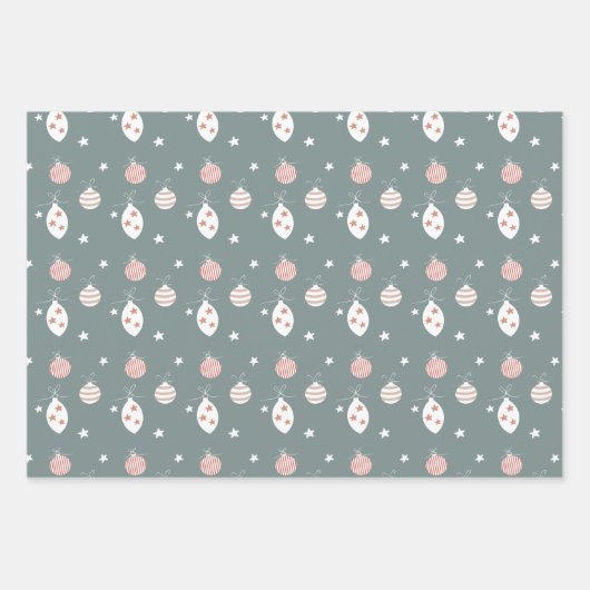 Boho Kerstfeestvieren Inpakpapier Vel (Voorkant)