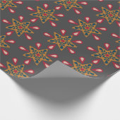 Boho kerstinpakpapier cadeaupapier (Hoek)