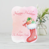 BOHO KERSTKAART KAART (Staand voorkant)