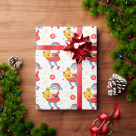 Boho kerstkerstkerstpapier cadeaupapier