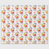 Boho kerstkerstkerstpapier cadeaupapier (Vlak)