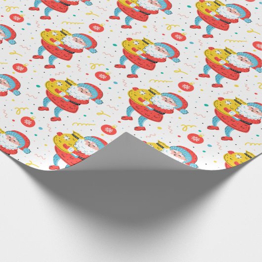 Boho kerstkerstkerstpapier cadeaupapier (Hoek)