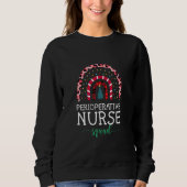 Boho Kerstleopard Rainbow Perioperative Nurse Trui (Voorkant)