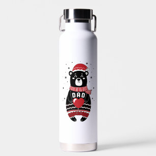 Boho kerstman Beer familie komt overeen met pa Waterfles