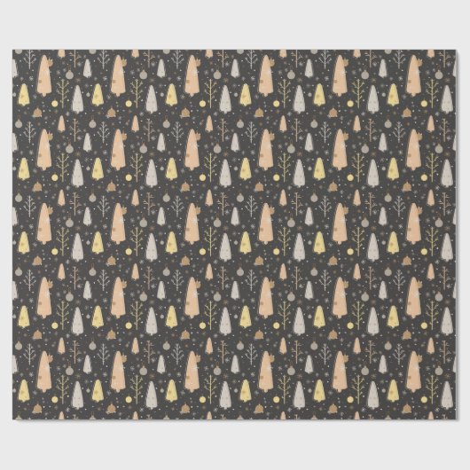 Boho Kerstmis Cadeaupapier (Vlak)