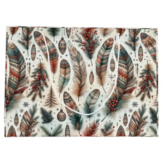 Boho Kerstmis Groot Cadeauzakje (Achterkant)