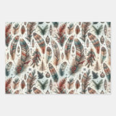 Boho Kerstmis Inpakpapier Vel (Voorkant 3)