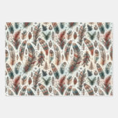 Boho Kerstmis Inpakpapier Vel (Voorkant)