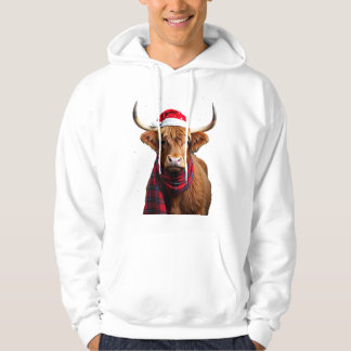 Boho Kerstmis Kerst Hoogland Koe T-Shirt (1)