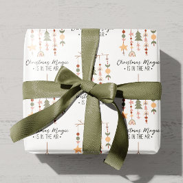 Boho Kerstmis Magic Feestelijke Vakantie Cadeaupapier