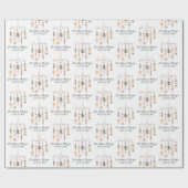 Boho Kerstmis Magic Feestelijke Vakantie Cadeaupapier (Vlak)