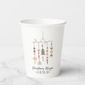 Boho Kerstmis Magic Feestelijke Vakantie Papieren Bekers (Achterkant)