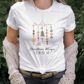 Boho Kerstmis Magic Feestelijke Vakantie T-shirt