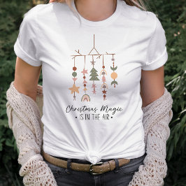 Boho Kerstmis Magic Feestelijke Vakantie T-shirt