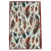 Boho Kerstmis Medium Cadeauzakje (Voorkant)