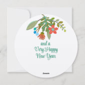 Boho Kerstmis met feestdag Kaart (Achterkant)