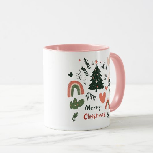 Boho Kerstmis Mok (Voorkant rechts)
