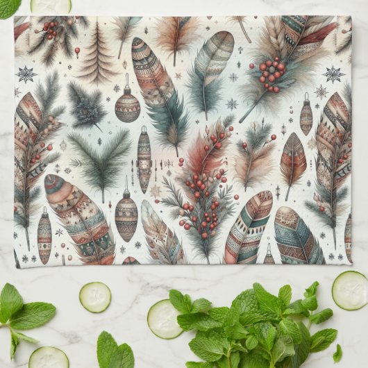 Boho Kerstmis Theedoek (Gevouwen)