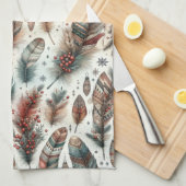 Boho Kerstmis Theedoek (Quarter Fold)