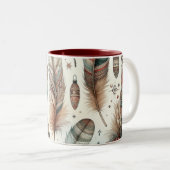 Boho Kerstmis Tweekleurige Koffiemok (Voorkant rechts)