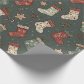 Boho Kerstmuts Inpakpapier (Hoek)