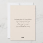 Boho Kerststal Scene Kerstdag Kaart (Achterkant)