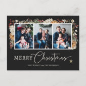 Boho Kerstvakantie Ansichtkaart Briefkaart (Voorkant)