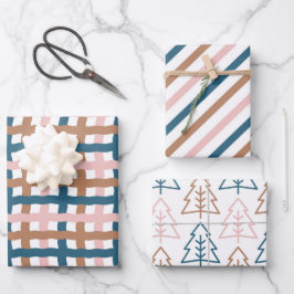 Boho Kerstvakantie  Inpakpapier Vel