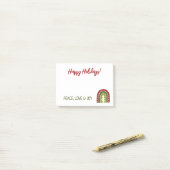 BoHo Kerstvakantie vrede liefde en vreugde op maat Post-it® Notes (Op bureau)