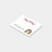 BoHo Kerstvakantie vrede liefde en vreugde op maat Post-it® Notes (Schuin)
