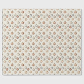 Boho Kerstversieringen Warm  Winter Cadeaupapier (Vlak)